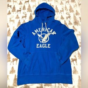 AMERICAN EAGLE Men’s Blue Sweatshirt Hoodie (Size - M)